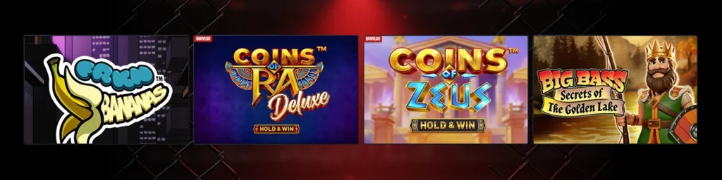 Glorion Casino banner showing some games available at the casino