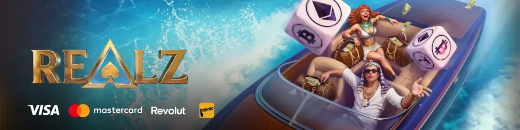 Realz Casino online gambling with crypto payments and fast deposits